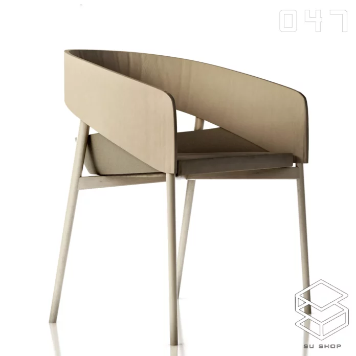 MODERN CHAIR - SKETCHUP 3D MODEL - VRAY OR ENSCAPE - ID03466