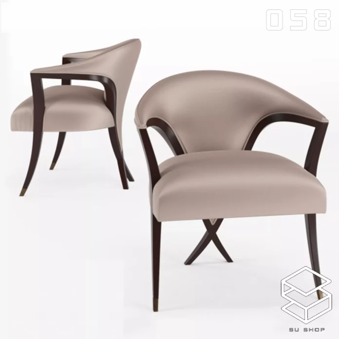 MODERN CHAIR - SKETCHUP 3D MODEL - VRAY OR ENSCAPE - ID03478