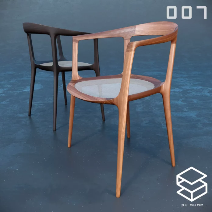 MODERN CHAIR - SKETCHUP 3D MODEL - VRAY OR ENSCAPE - ID03491