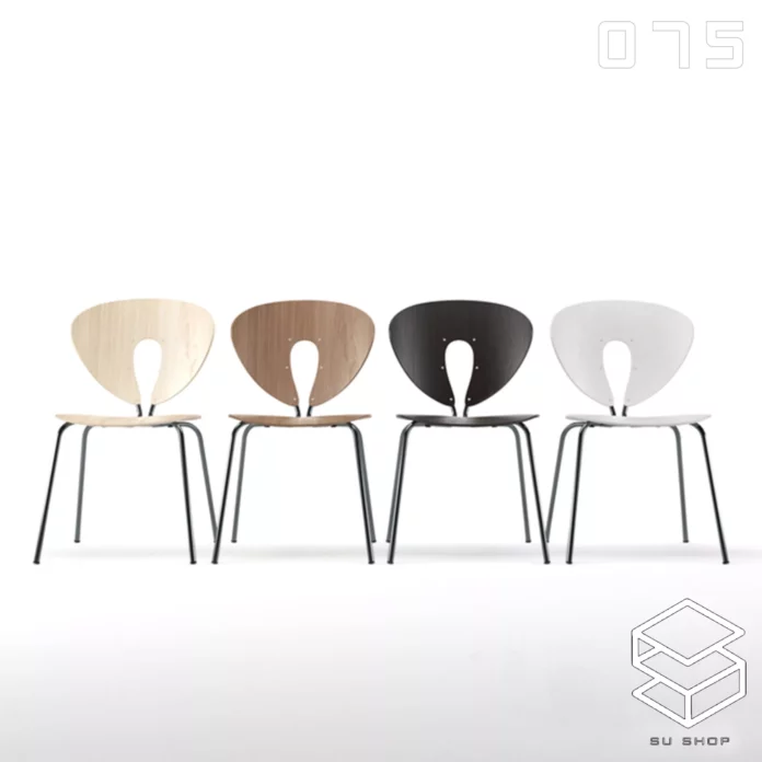 MODERN CHAIR - SKETCHUP 3D MODEL - VRAY OR ENSCAPE - ID03497