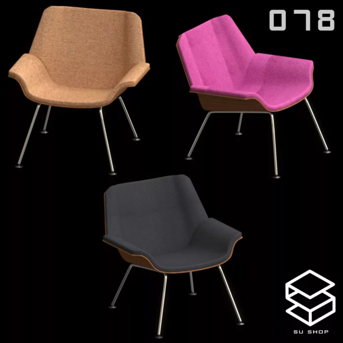 MODERN CHAIR - SKETCHUP 3D MODEL - VRAY OR ENSCAPE - ID03500