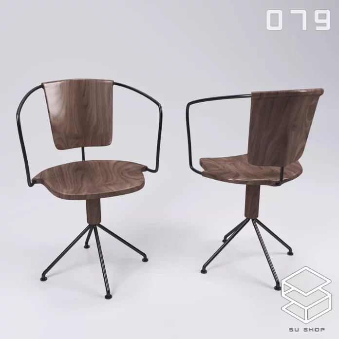 MODERN CHAIR - SKETCHUP 3D MODEL - VRAY OR ENSCAPE - ID03501