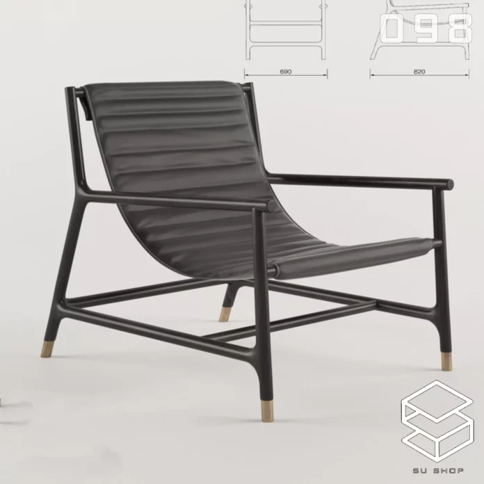 MODERN CHAIR - SKETCHUP 3D MODEL - VRAY OR ENSCAPE - ID03522