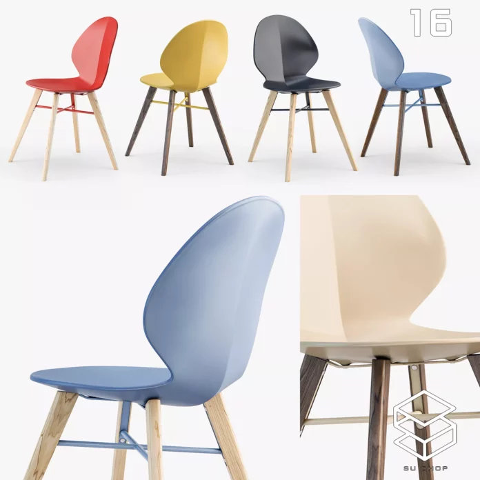 MODERN CHAIR - SKETCHUP 3D MODEL - VRAY OR ENSCAPE - ID03532