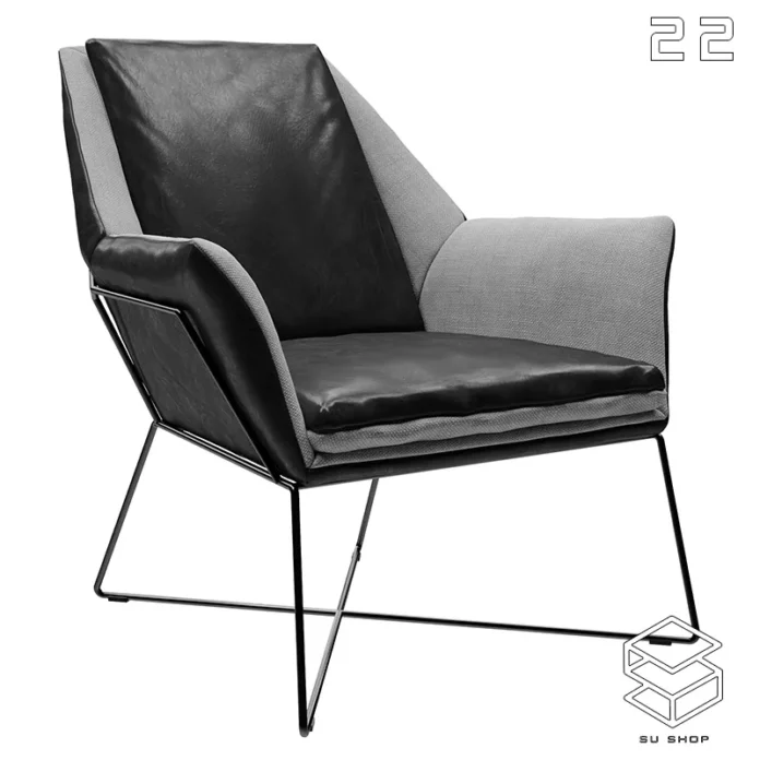 MODERN CHAIR - SKETCHUP 3D MODEL - VRAY OR ENSCAPE - ID03539