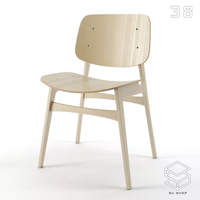 MODERN CHAIR - SKETCHUP 3D MODEL - VRAY OR ENSCAPE - ID03556