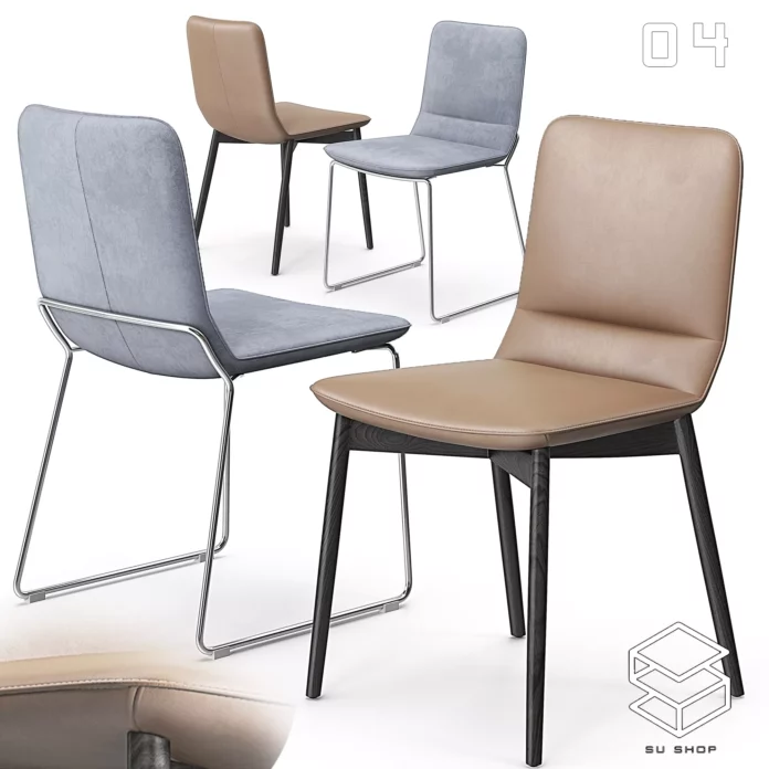 MODERN CHAIR - SKETCHUP 3D MODEL - VRAY OR ENSCAPE - ID03558