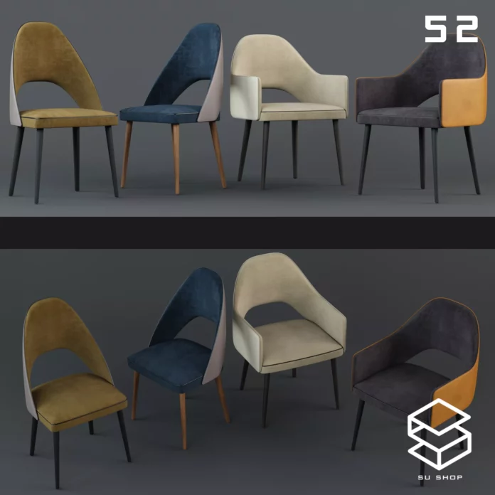 MODERN CHAIR - SKETCHUP 3D MODEL - VRAY OR ENSCAPE - ID03572