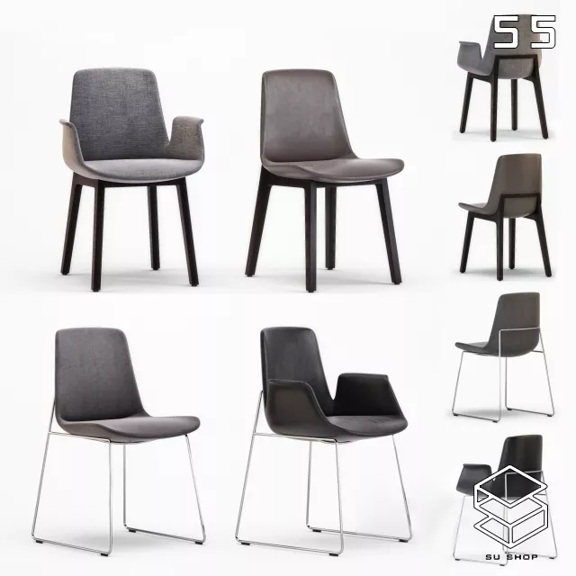 MODERN CHAIR - SKETCHUP 3D MODEL - VRAY OR ENSCAPE - ID03575