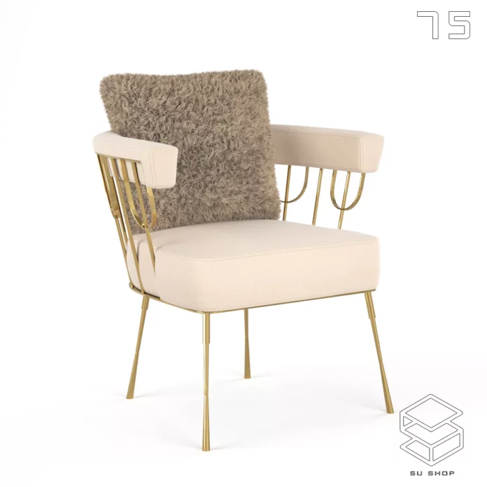 MODERN CHAIR - SKETCHUP 3D MODEL - VRAY OR ENSCAPE - ID03597