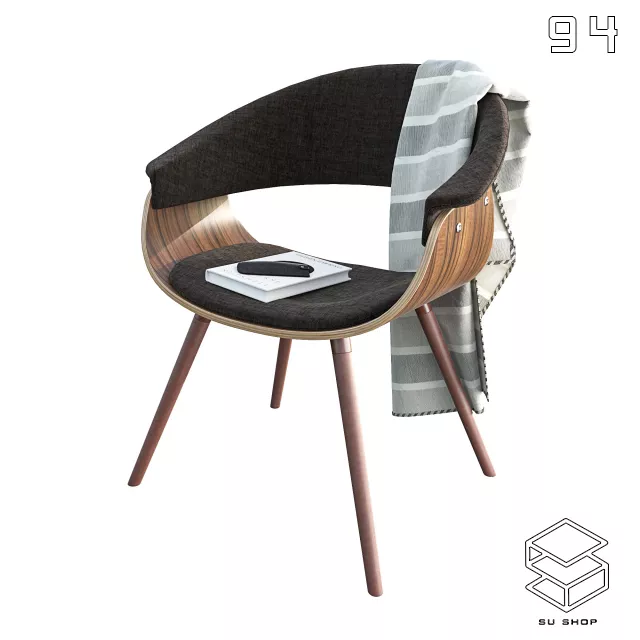 MODERN CHAIR - SKETCHUP 3D MODEL - VRAY OR ENSCAPE - ID03618