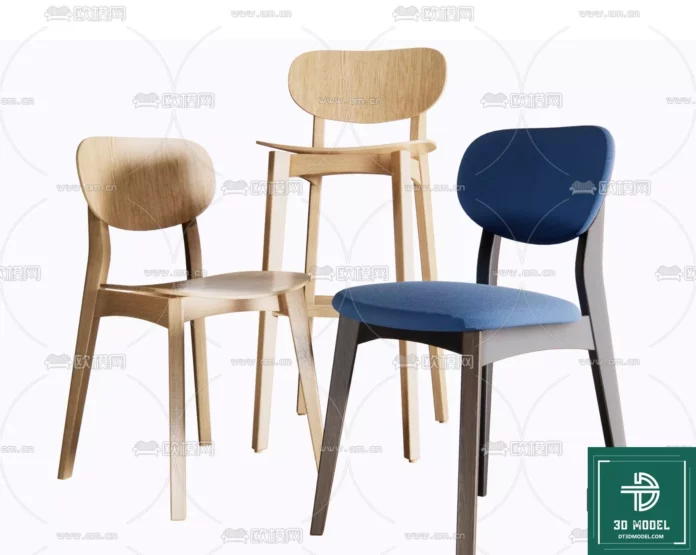 MODERN CHAIR - SKETCHUP 3D MODEL - VRAY OR ENSCAPE - ID03648