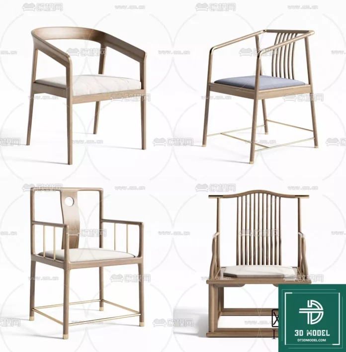 MODERN CHAIR - SKETCHUP 3D MODEL - VRAY OR ENSCAPE - ID03654