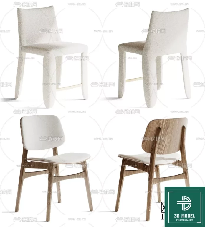 MODERN CHAIR - SKETCHUP 3D MODEL - VRAY OR ENSCAPE - ID03679