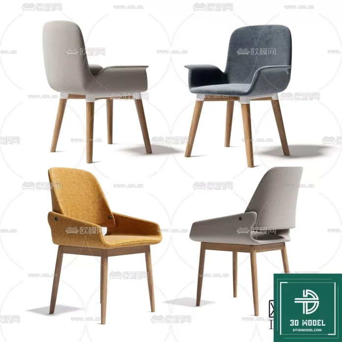 MODERN CHAIR - SKETCHUP 3D MODEL - VRAY OR ENSCAPE - ID03702