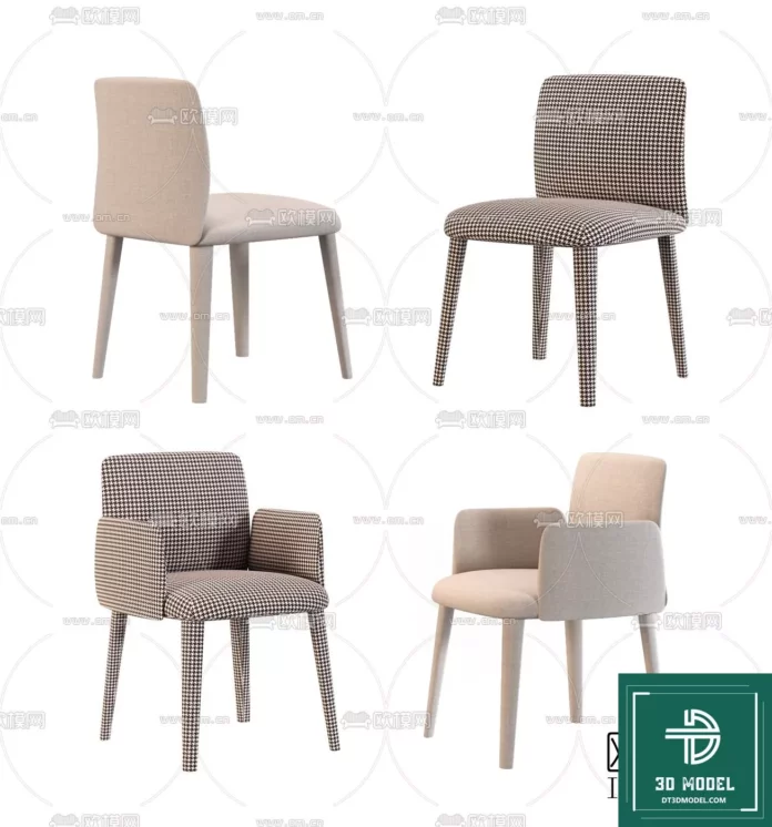 MODERN CHAIR - SKETCHUP 3D MODEL - VRAY OR ENSCAPE - ID03708