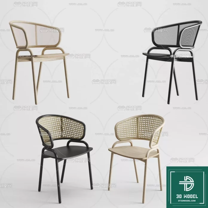 MODERN CHAIR - SKETCHUP 3D MODEL - VRAY OR ENSCAPE - ID03736