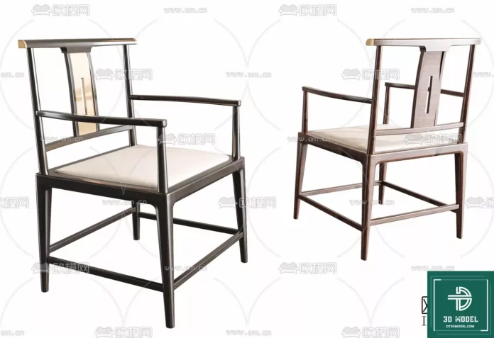 MODERN CHAIR - SKETCHUP 3D MODEL - VRAY OR ENSCAPE - ID03747