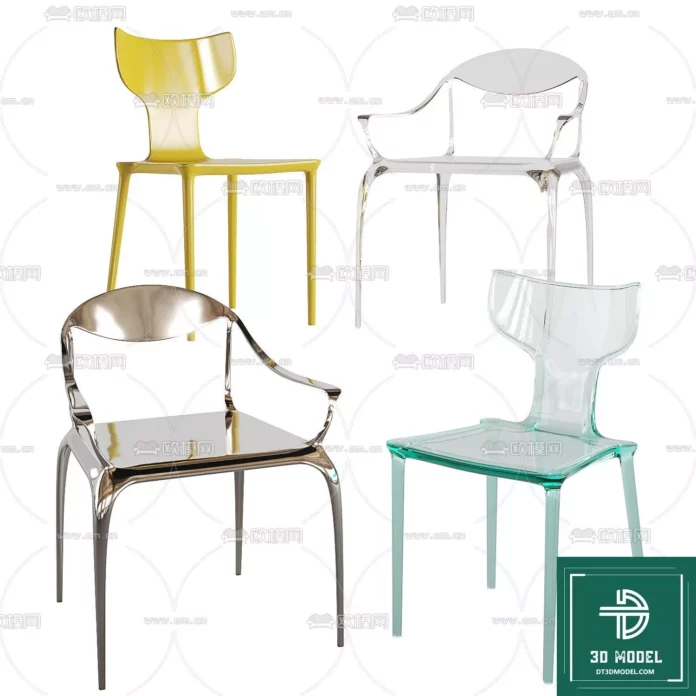 MODERN CHAIR - SKETCHUP 3D MODEL - VRAY OR ENSCAPE - ID03757