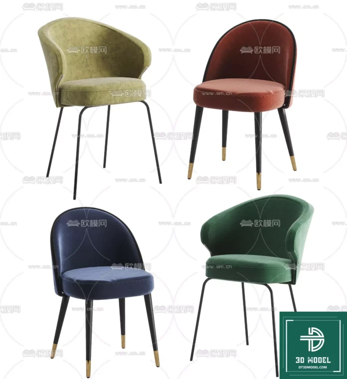 MODERN CHAIR - SKETCHUP 3D MODEL - VRAY OR ENSCAPE - ID03759