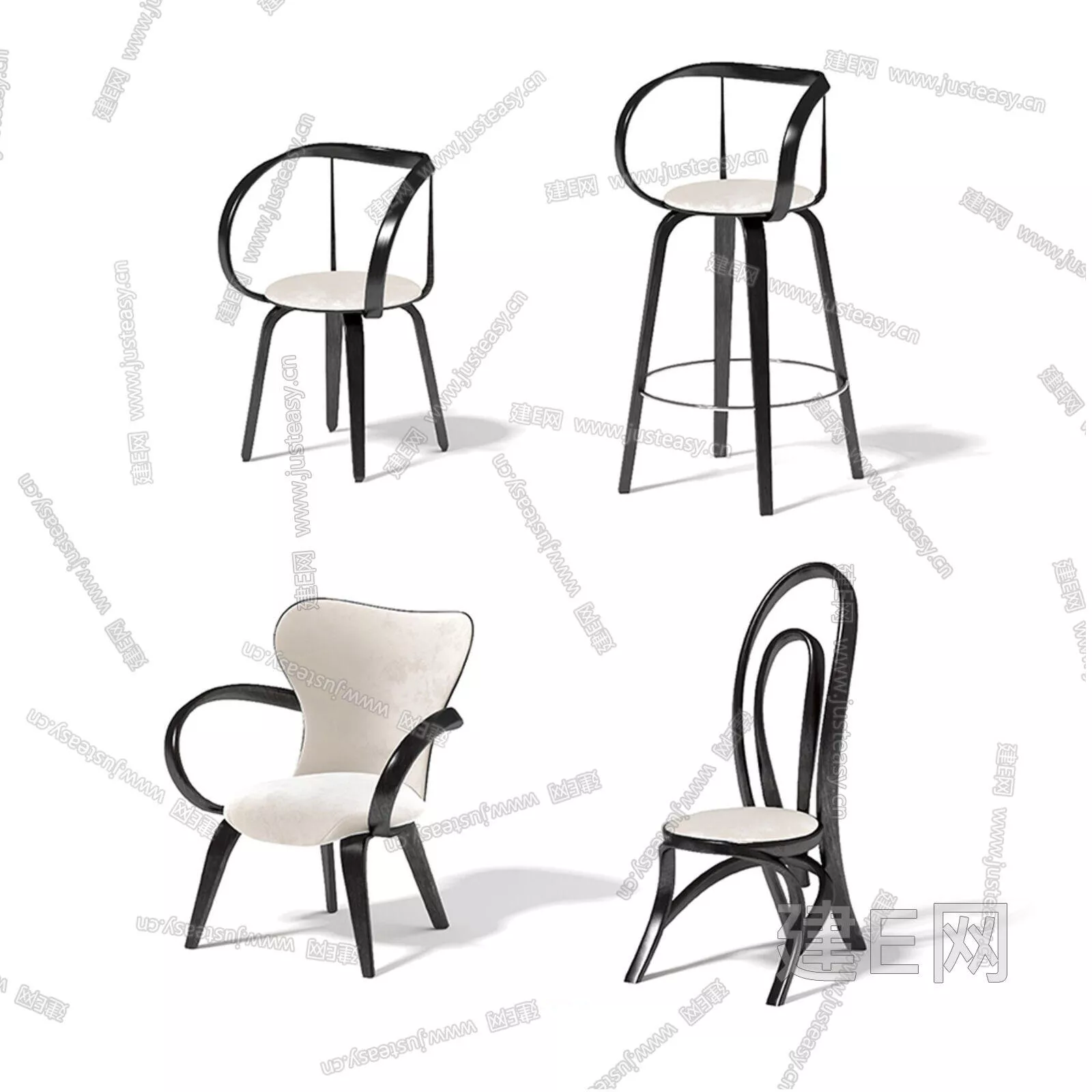 MODERN CHAIRS - SKETCHUP 3D MODEL - ENSCAPE - 109528335