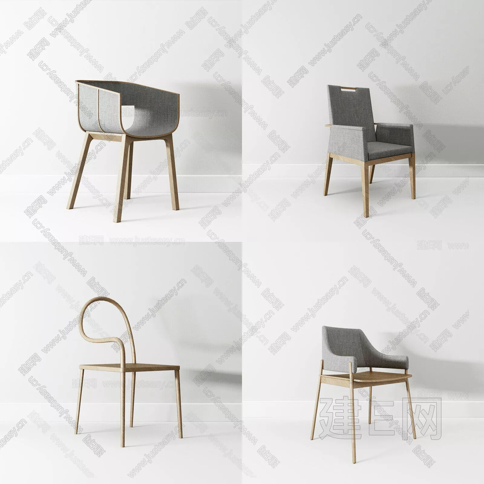 MODERN CHAIRS - SKETCHUP 3D MODEL - ENSCAPE - 112086327