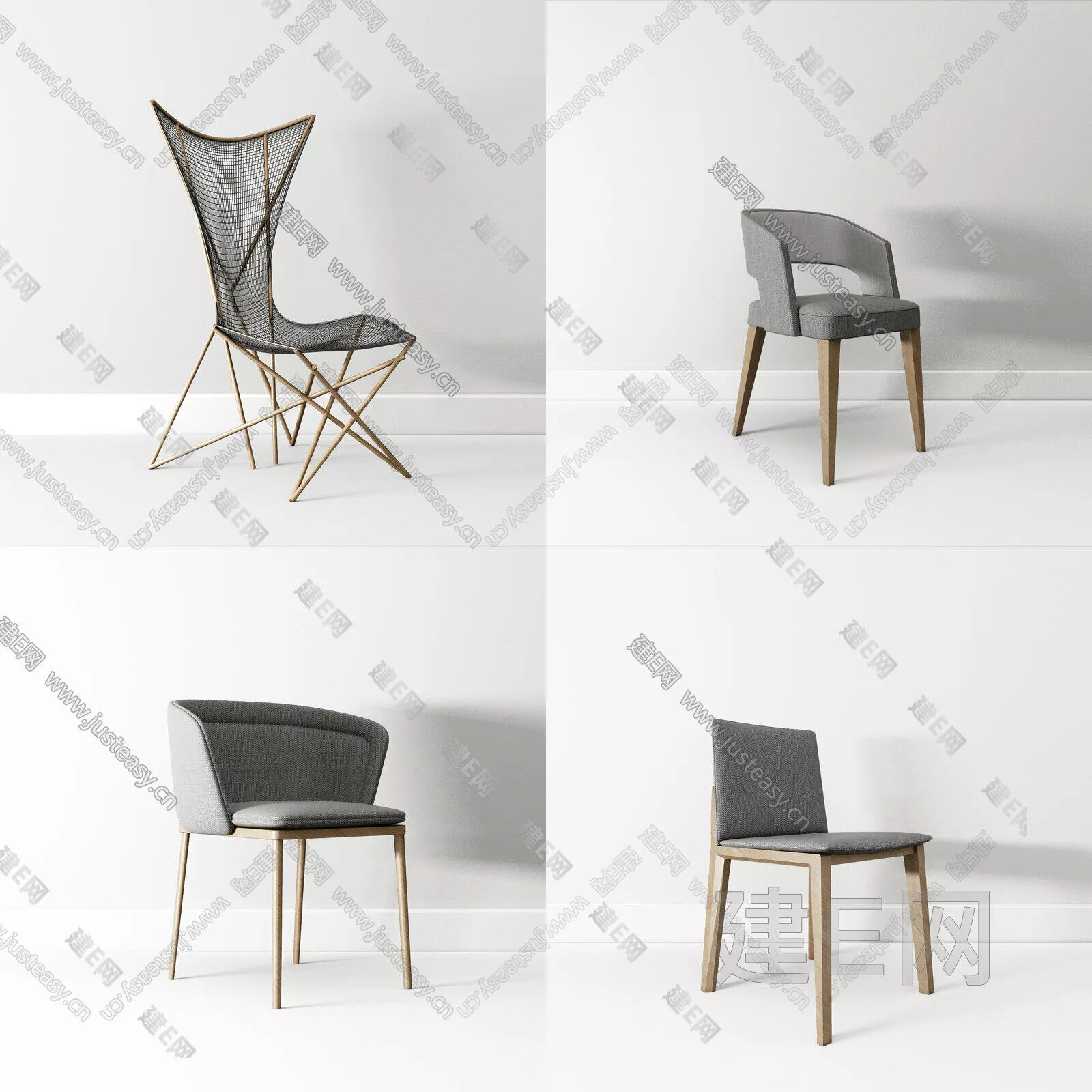 MODERN CHAIRS - SKETCHUP 3D MODEL - ENSCAPE - 112086388