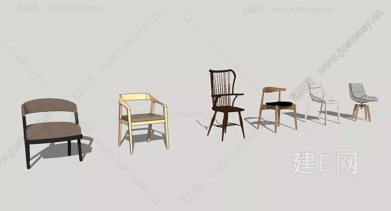 MODERN CHAIRS - SKETCHUP 3D MODEL - ENSCAPE - 112542135