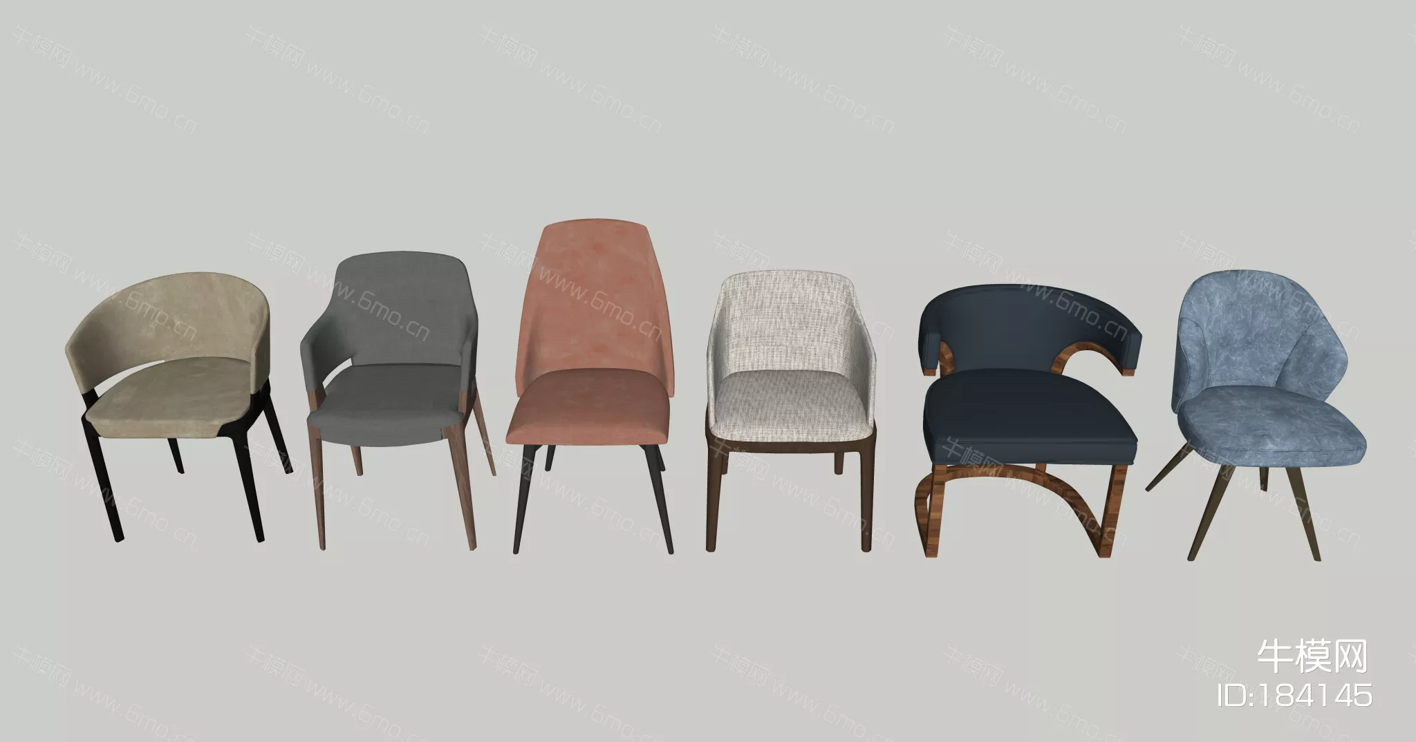 MODERN CHAIRS - SKETCHUP 3D MODEL - ENSCAPE - 184145