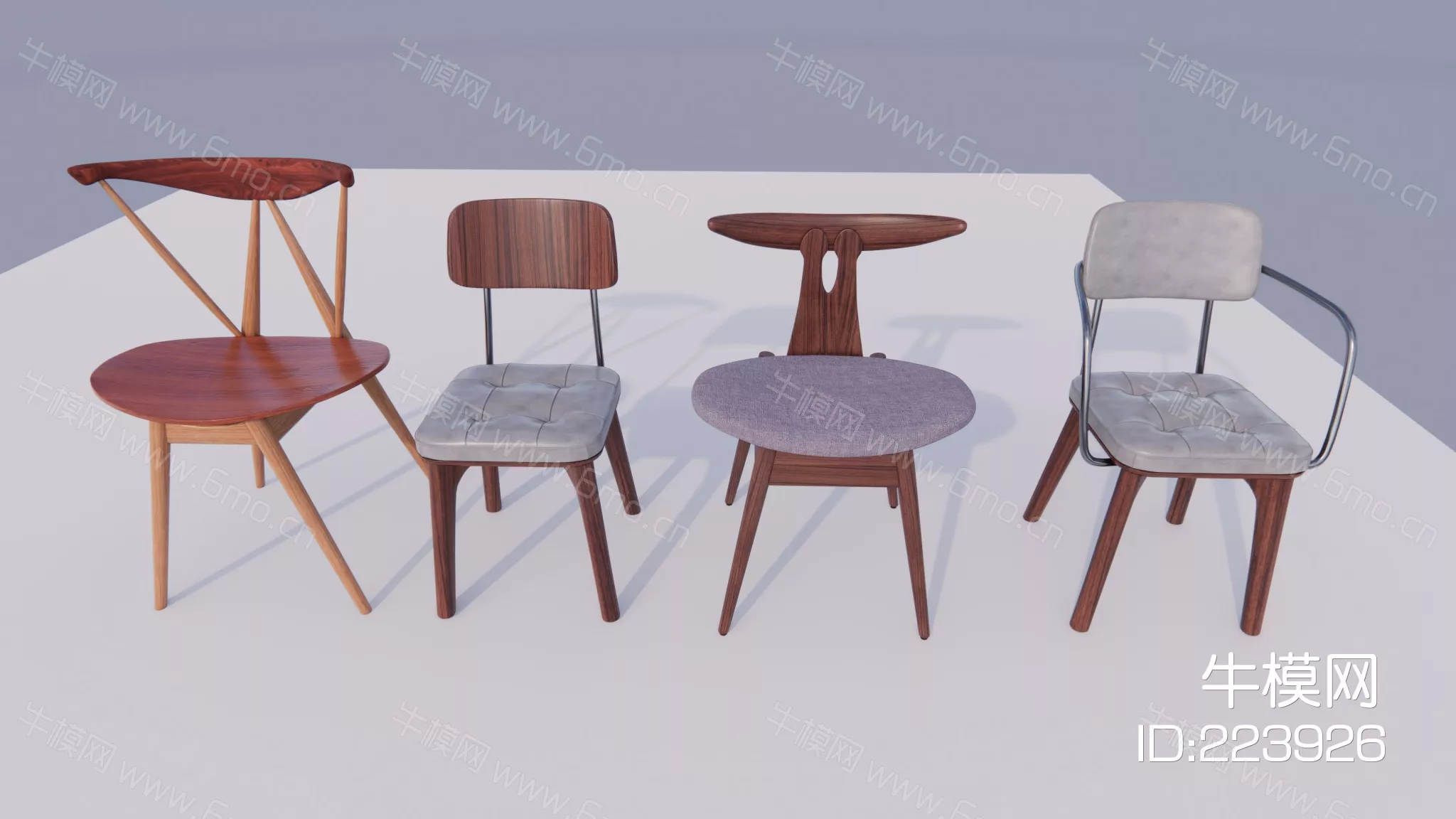 MODERN CHAIRS - SKETCHUP 3D MODEL - ENSCAPE - 223926