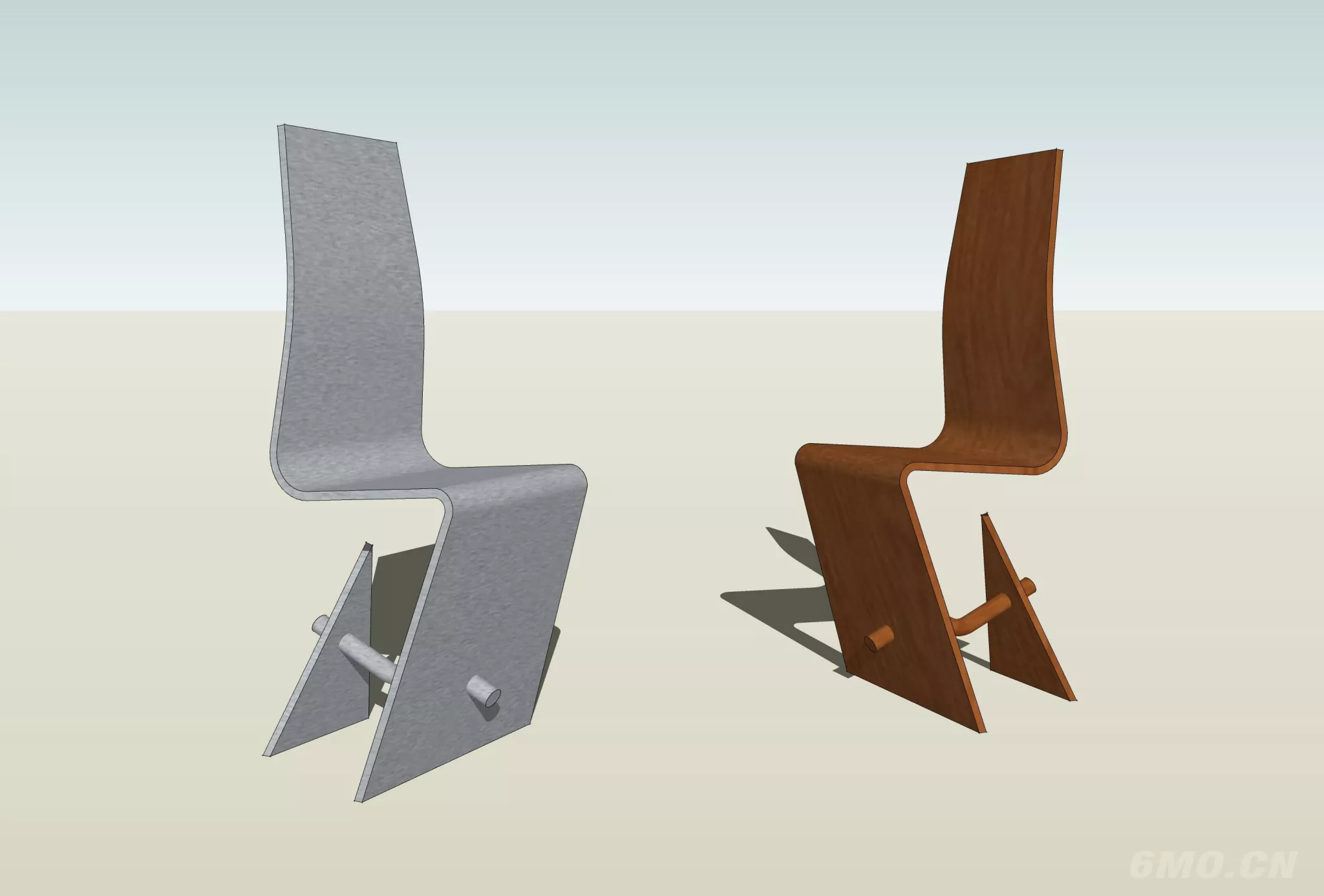 MODERN CHAIRS - SKETCHUP 3D MODEL - ENSCAPE - 241770