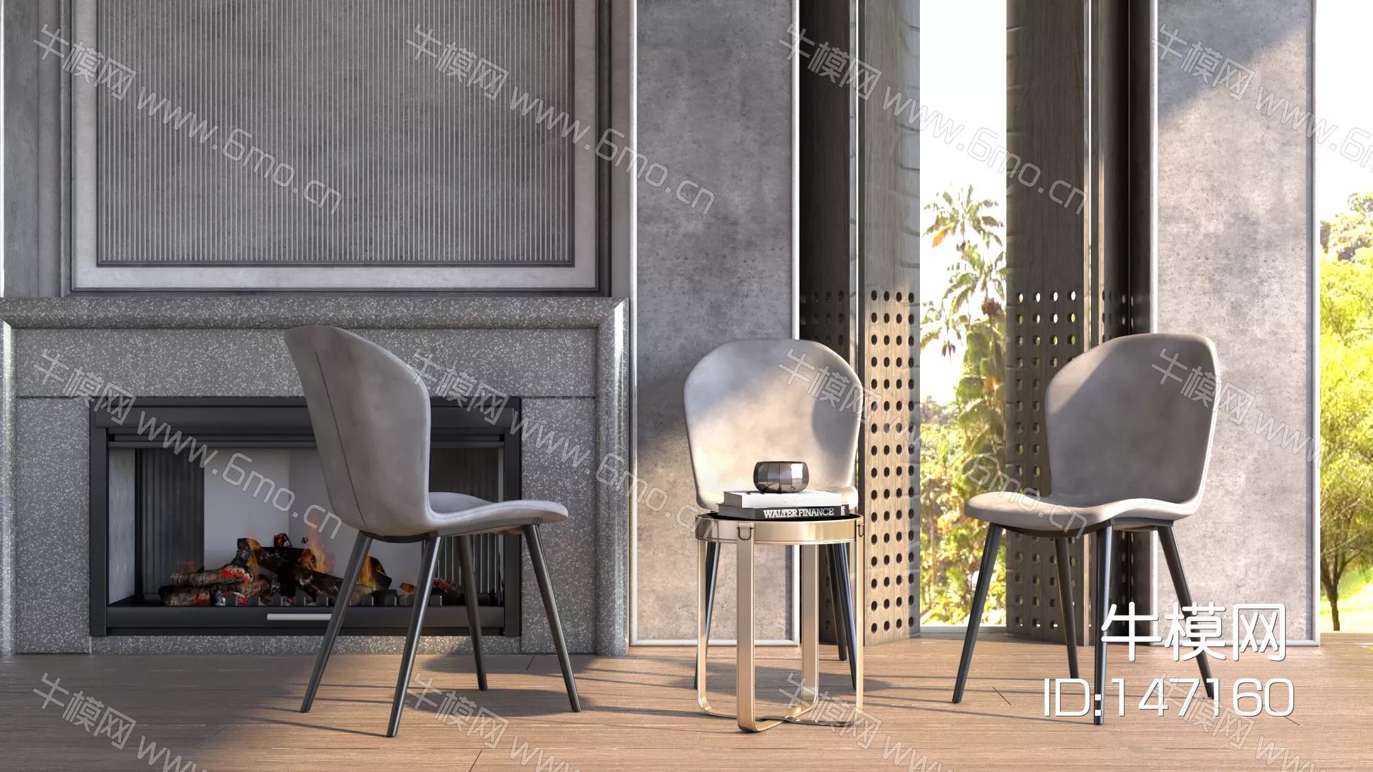 MODERN CHAIRS - SKETCHUP 3D MODEL - VRAY - 147160