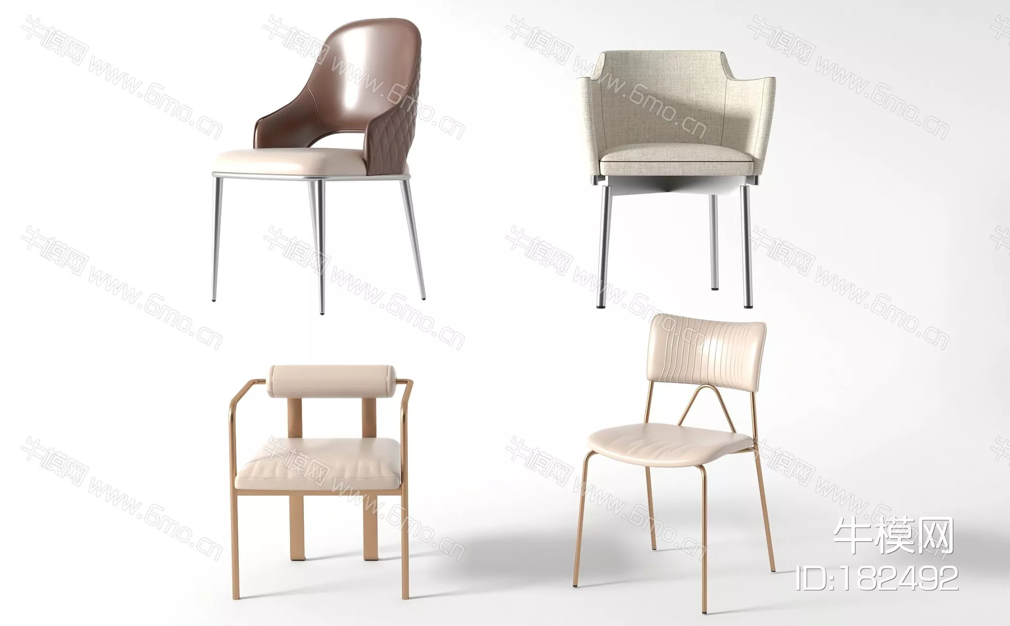 MODERN CHAIRS - SKETCHUP 3D MODEL - VRAY - 182492