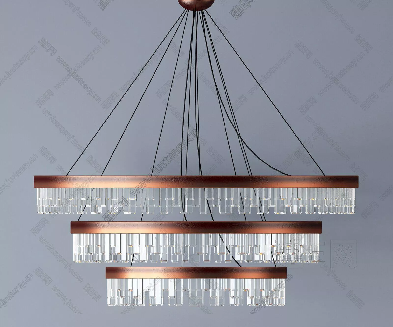 MODERN CHANDELIER - SKETCHUP 3D MODEL - ENSCAPE - 110644735