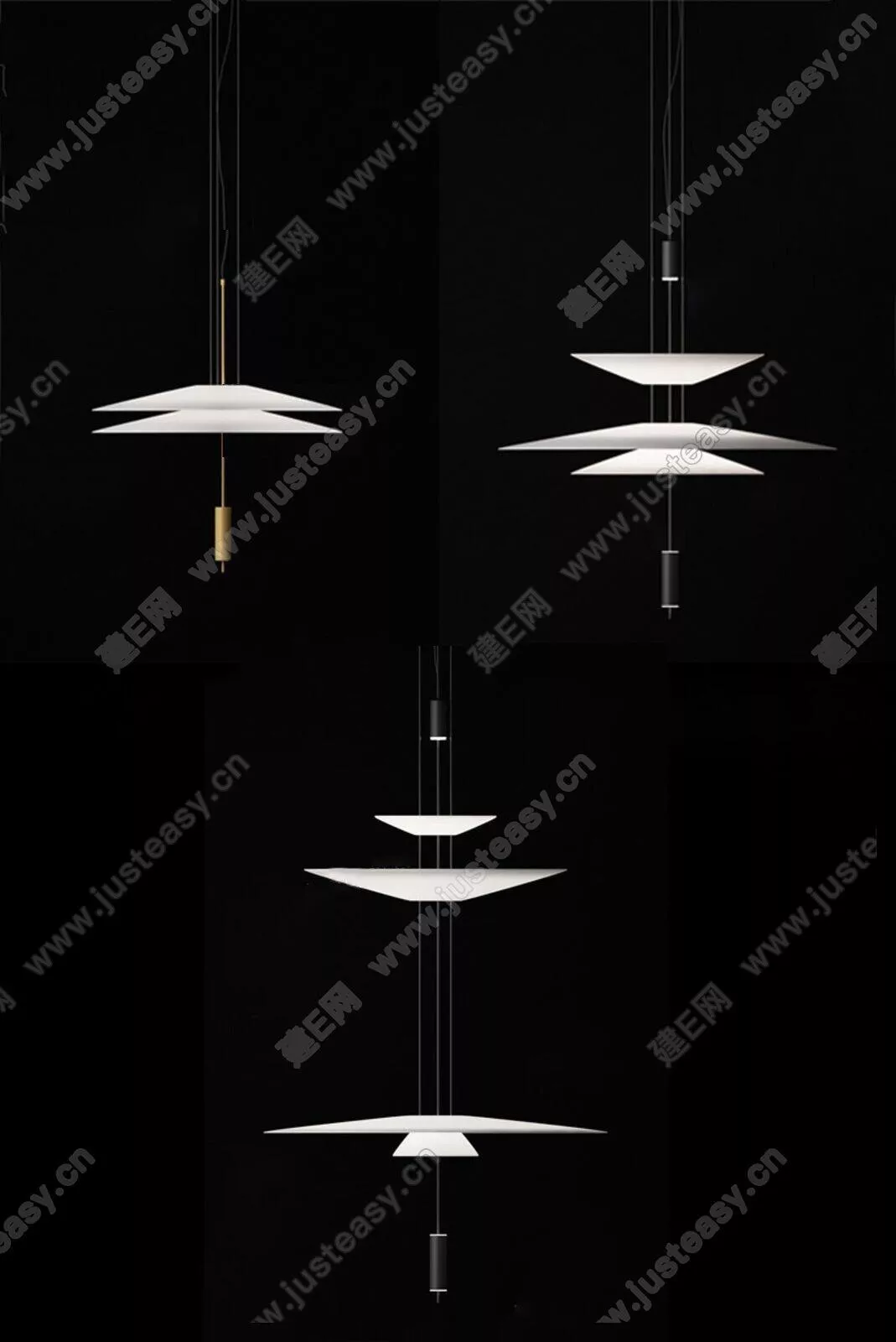 MODERN CHANDELIER - SKETCHUP 3D MODEL - ENSCAPE - 111166018