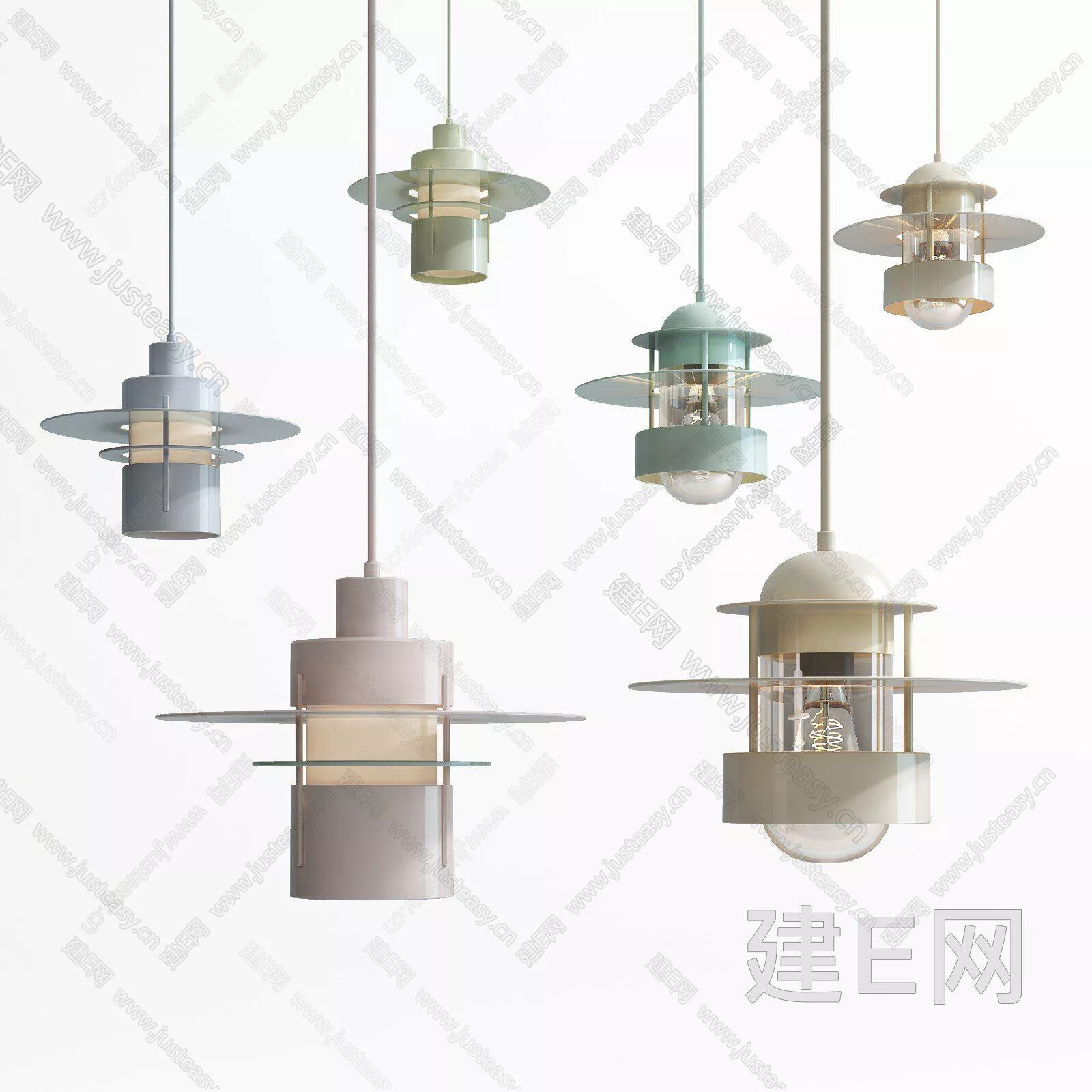 MODERN CHANDELIER - SKETCHUP 3D MODEL - ENSCAPE - 111234365