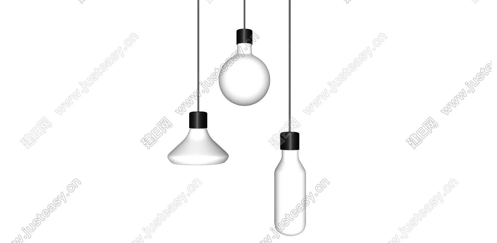 MODERN CHANDELIER - SKETCHUP 3D MODEL - ENSCAPE - 111559085