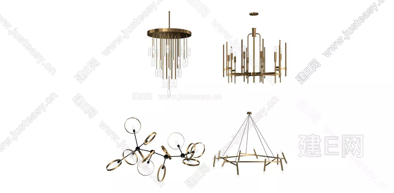 MODERN CHANDELIER - SKETCHUP 3D MODEL - ENSCAPE - 111559101