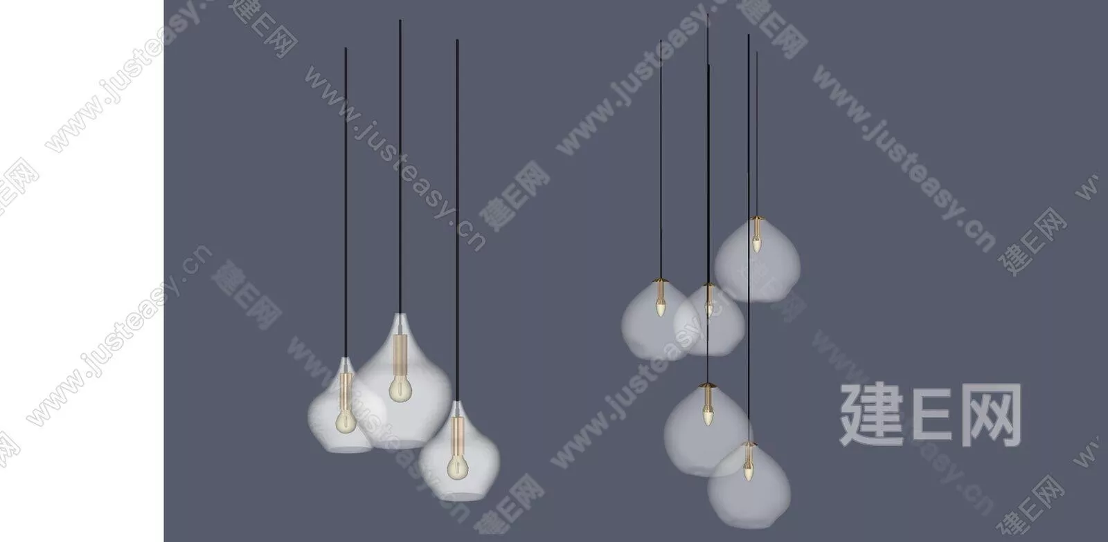 MODERN CHANDELIER - SKETCHUP 3D MODEL - ENSCAPE - 111559117