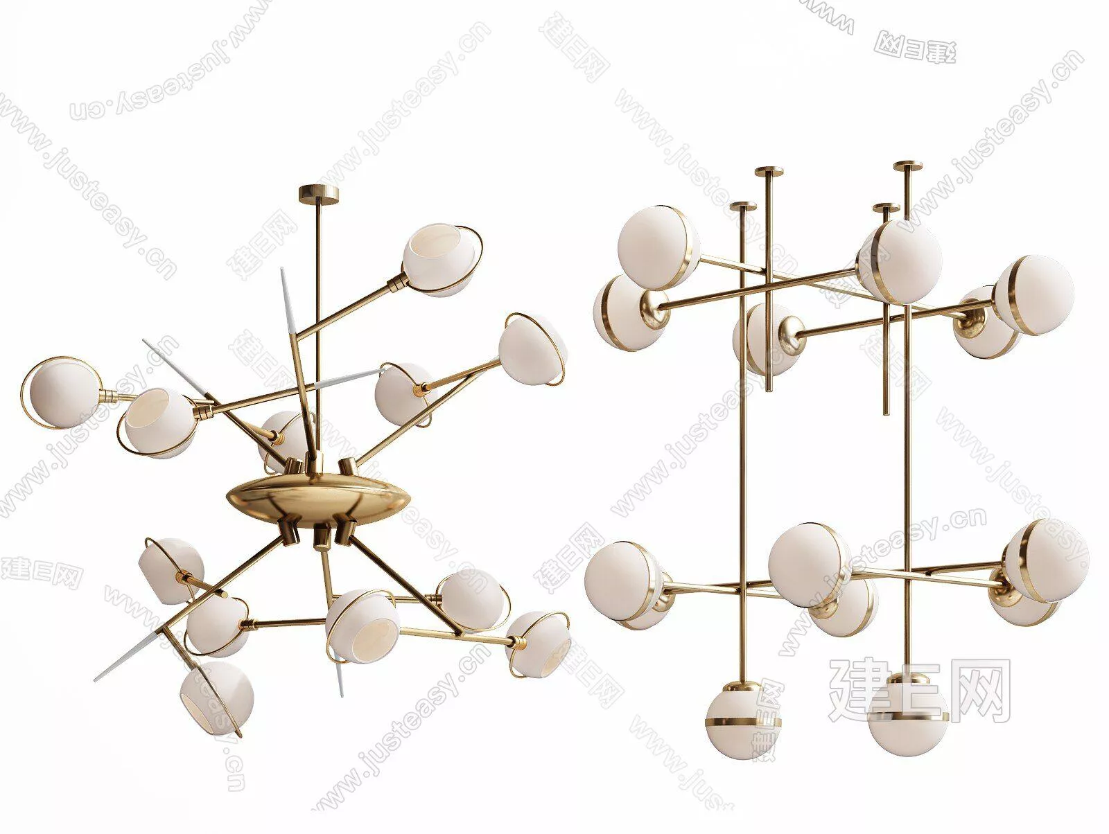 MODERN CHANDELIER - SKETCHUP 3D MODEL - ENSCAPE - 111562136