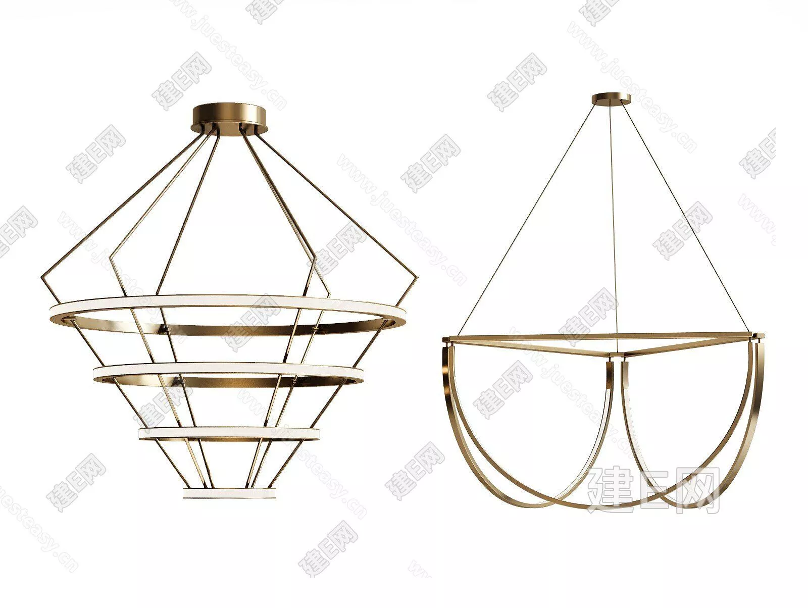 MODERN CHANDELIER - SKETCHUP 3D MODEL - ENSCAPE - 111627669