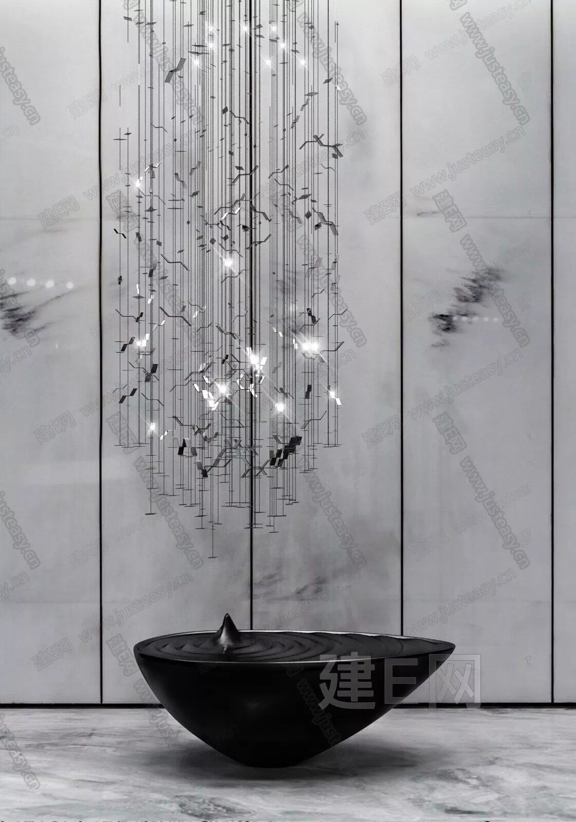 MODERN CHANDELIER - SKETCHUP 3D MODEL - ENSCAPE - 111693095