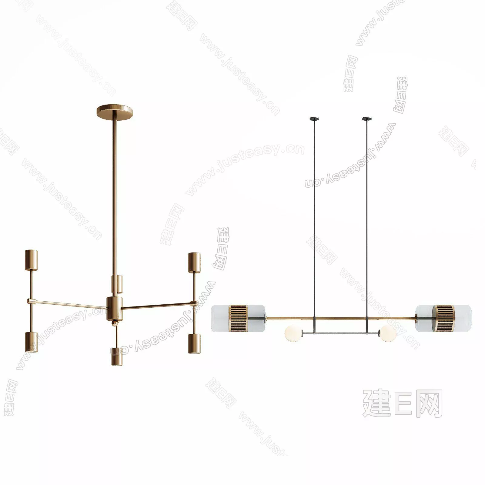 MODERN CHANDELIER - SKETCHUP 3D MODEL - ENSCAPE - 111693147