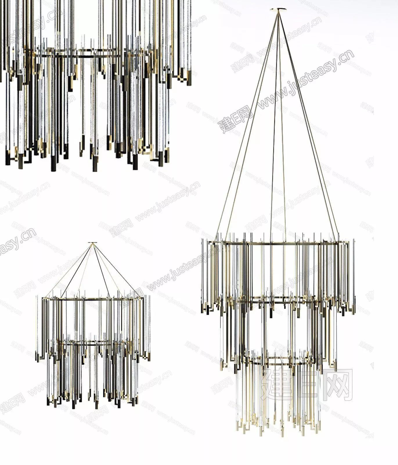 MODERN CHANDELIER - SKETCHUP 3D MODEL - ENSCAPE - 111758717