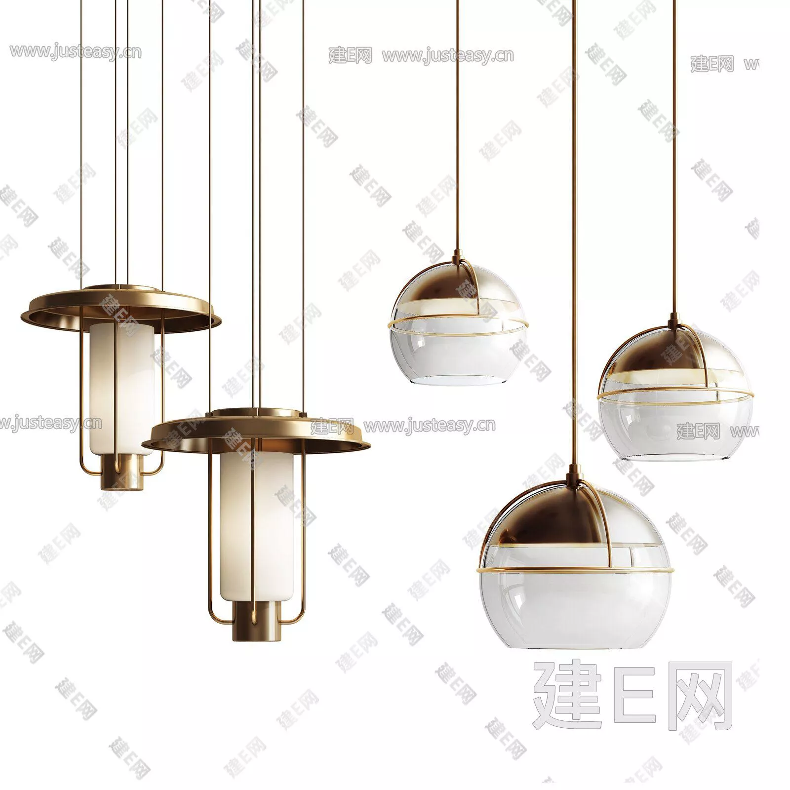 MODERN CHANDELIER - SKETCHUP 3D MODEL - ENSCAPE - 111758753