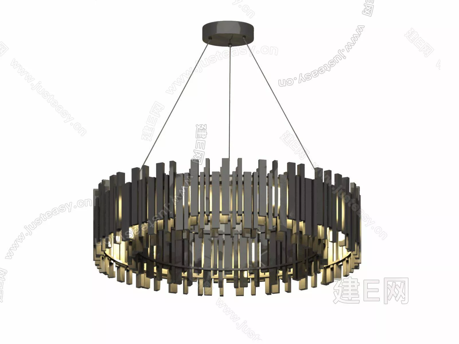 MODERN CHANDELIER - SKETCHUP 3D MODEL - ENSCAPE - 111889757