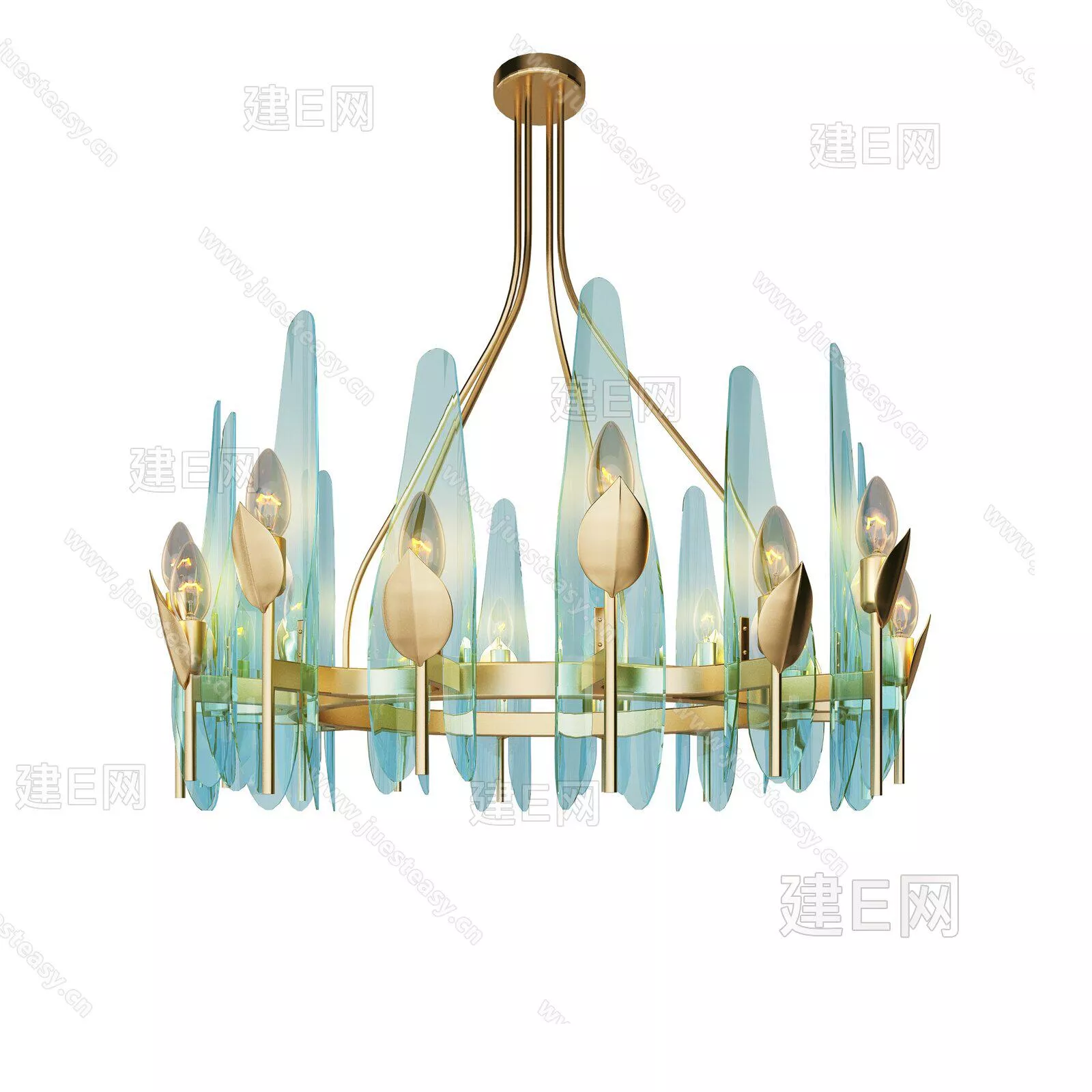 MODERN CHANDELIER - SKETCHUP 3D MODEL - ENSCAPE - 111889827