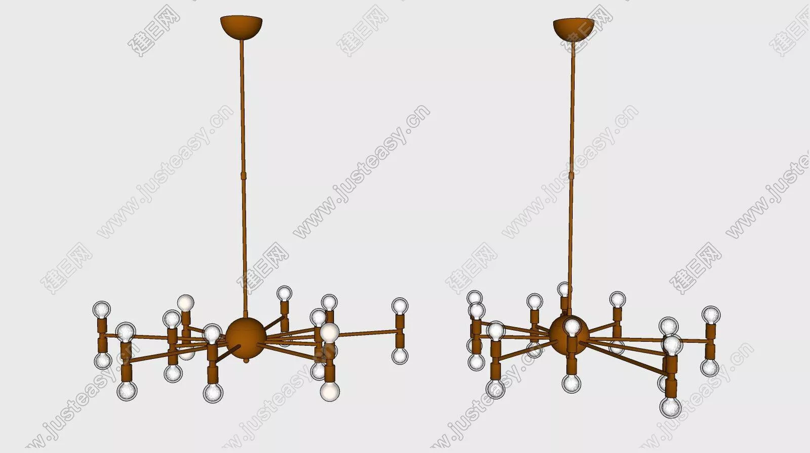 MODERN CHANDELIER - SKETCHUP 3D MODEL - ENSCAPE - 112214314