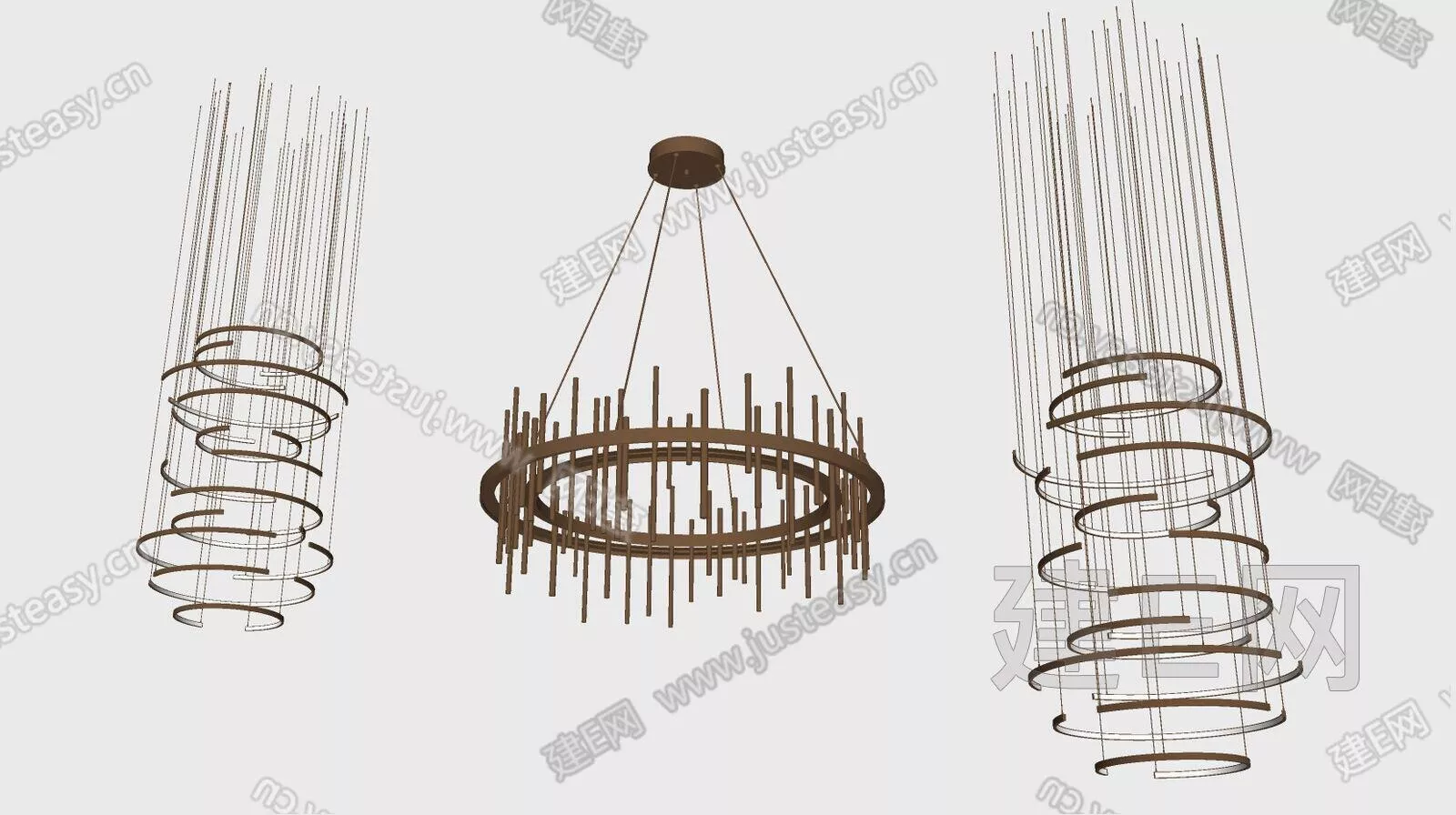 MODERN CHANDELIER - SKETCHUP 3D MODEL - ENSCAPE - 112214344