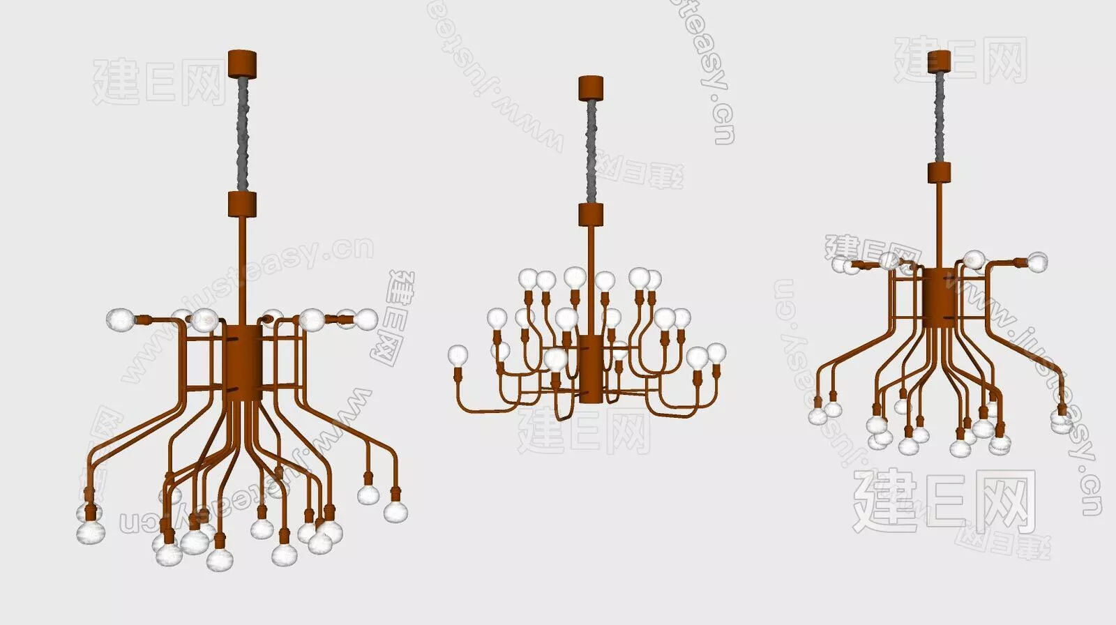 MODERN CHANDELIER - SKETCHUP 3D MODEL - ENSCAPE - 112214360